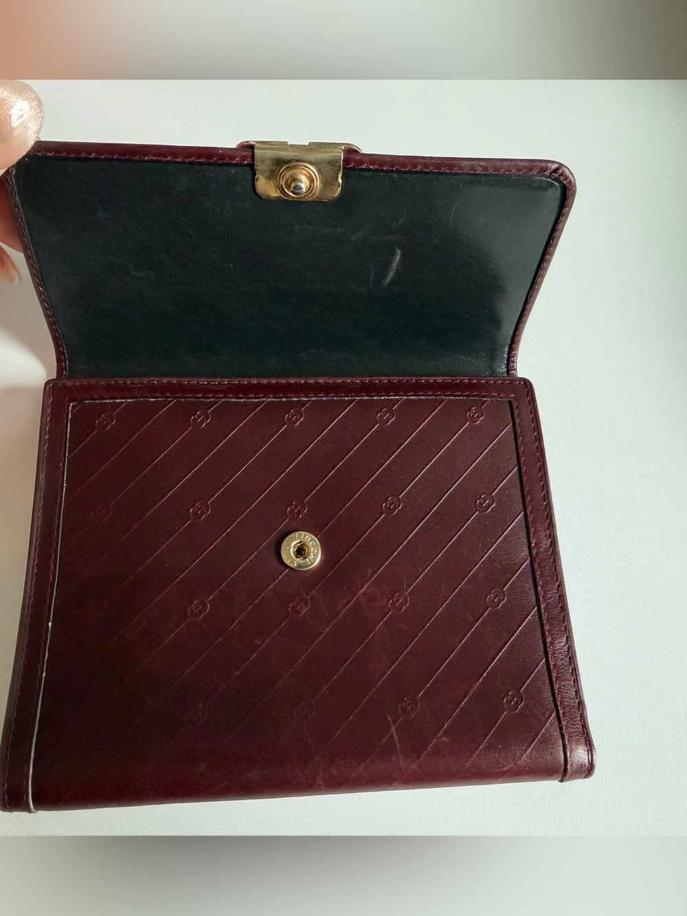 Gucci Burgundy Leather Wallet - Picture 2 of 5